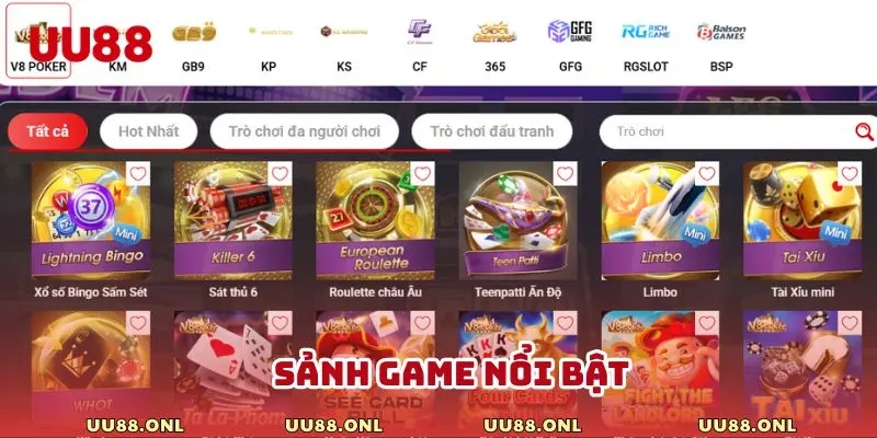 Một vài sảnh cược mà chúng tôi đã hợp tác phát triển